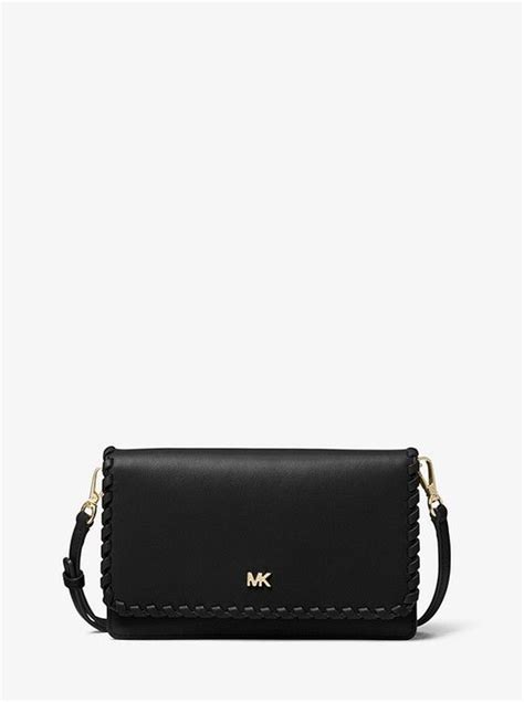 michael kors whipstitched leather convertible crossbody|MICHAEL Michael Kors Large Convertible Leather Crossbody Bag.